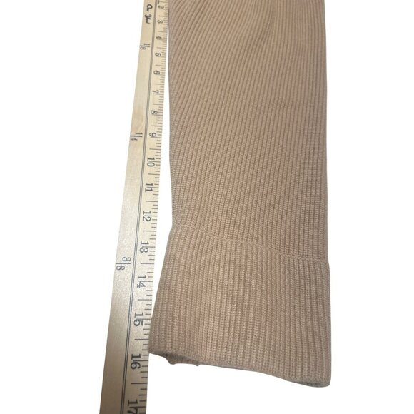 BTFBM Womens Ribbed Knit Half-Zip Sweater Large Beige - Picture 5 of 7